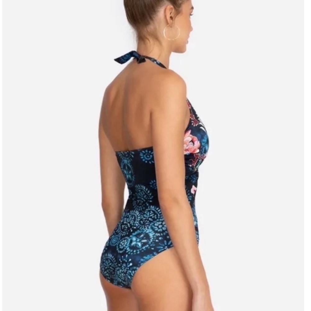Johnny Was Annia Twist One Piece Swimsuit Vacation Cruise Pool Beach Sz. XS - Picture 3 of 10